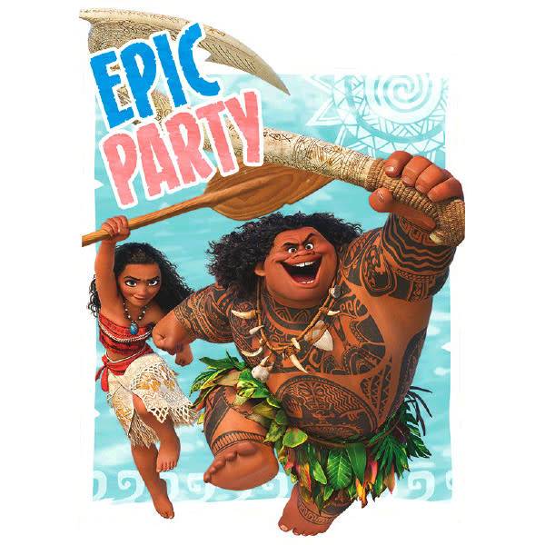 Moana-Invitations Hawaiian/Tropical