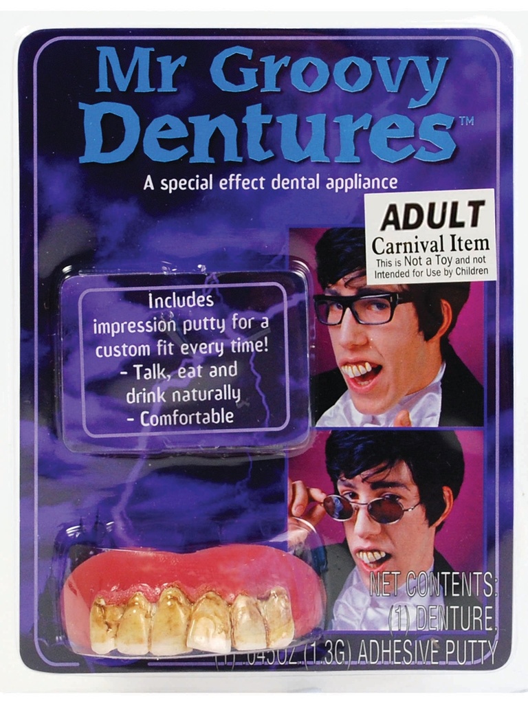 Mr Groovy Costume Teeth