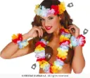 Multicolour Hawaiian Set (Headband, Necklace & 2 Wristbands)