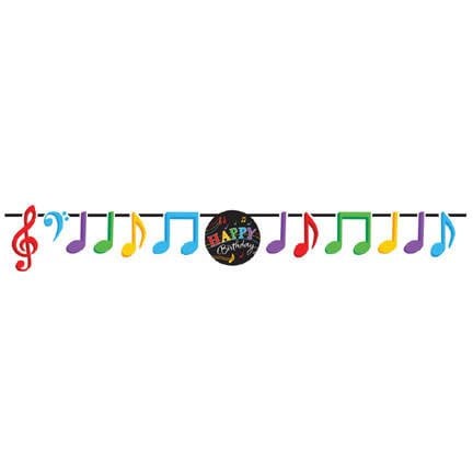 Music Notes - Ribbon Banner
