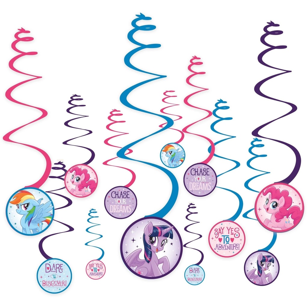 My Little Pony Friendship Adventures Value Pack Foil & Iridescent Swirl Decorations