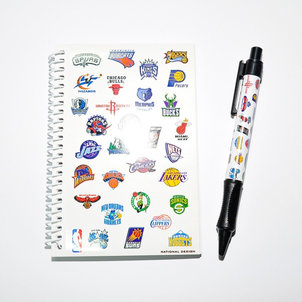 NBA Sports Notepad And Pen