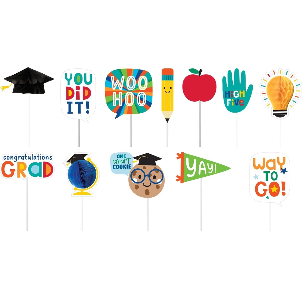 Graduation Fun Honeycomb Photo Props