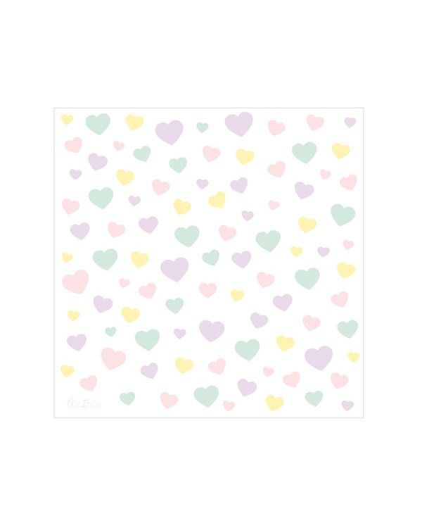 Napkins 33x33 cm 16/pk-Candy Hearts
