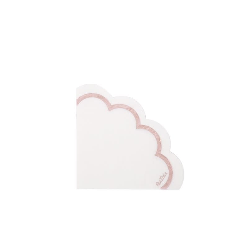 Napkins 33x33 cm 16/pk-Libery Rose Gold
