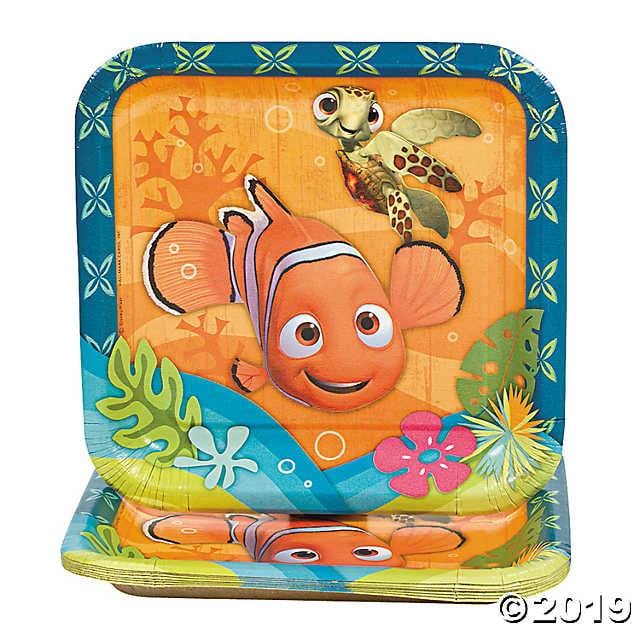 Nemo Coral Reef-7 Inch Square Dessert Plates 8/pk
