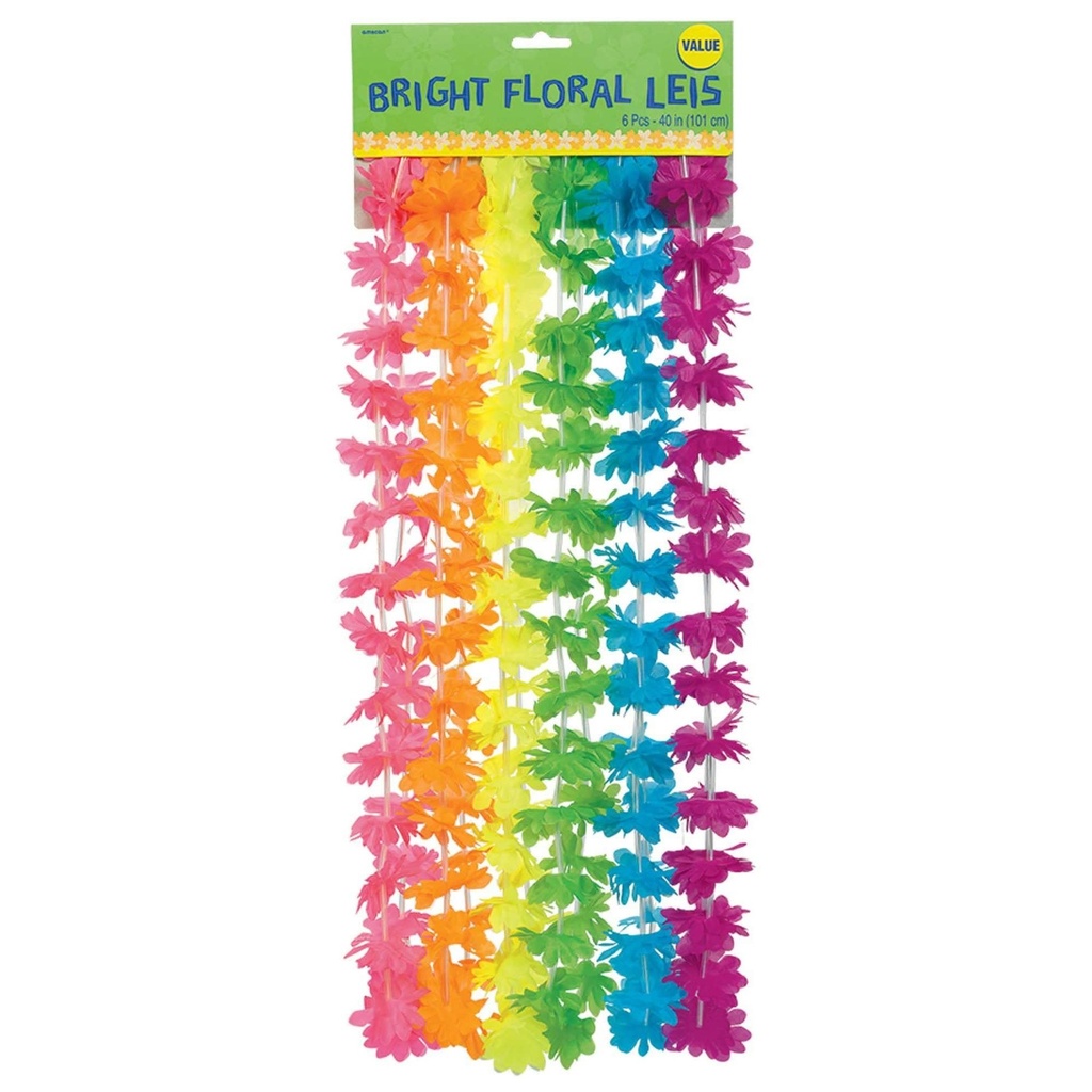 Neon Rainbow Flower 80's Eighties