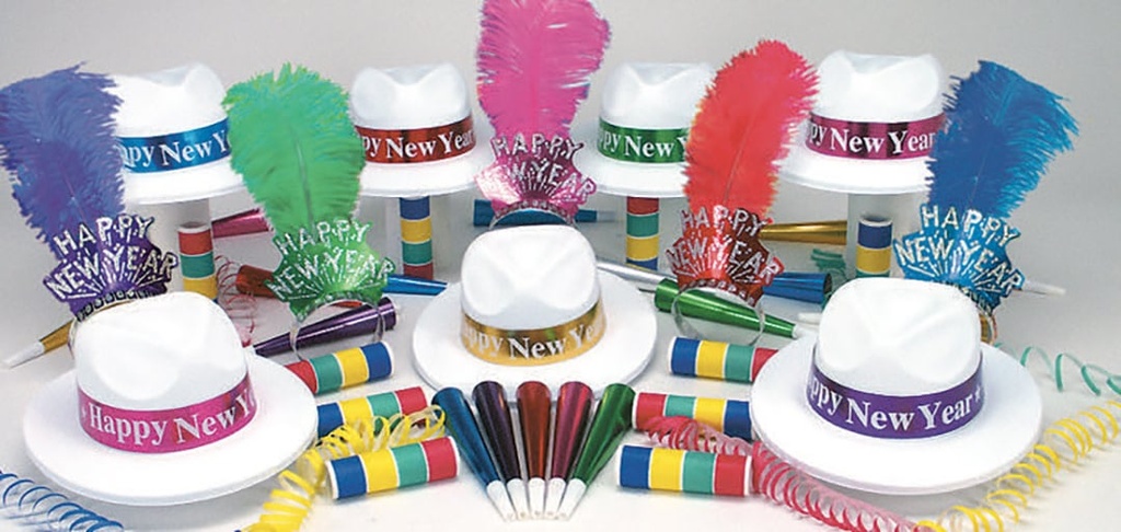 New Years Kit for 50 People Multi Color-Paradise Bay New Year