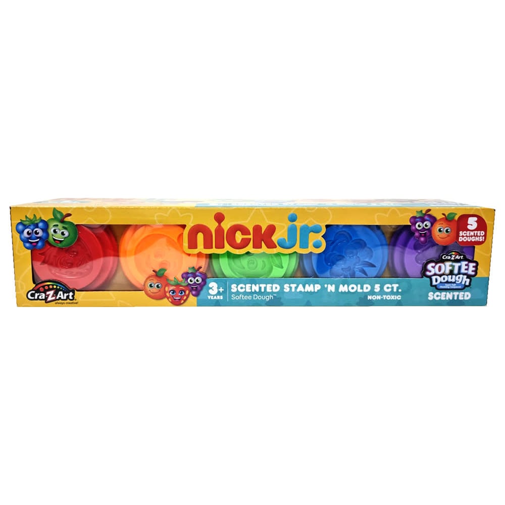 Nick Junior 5 Pack stamp n mold softee dough Arts & Crafts