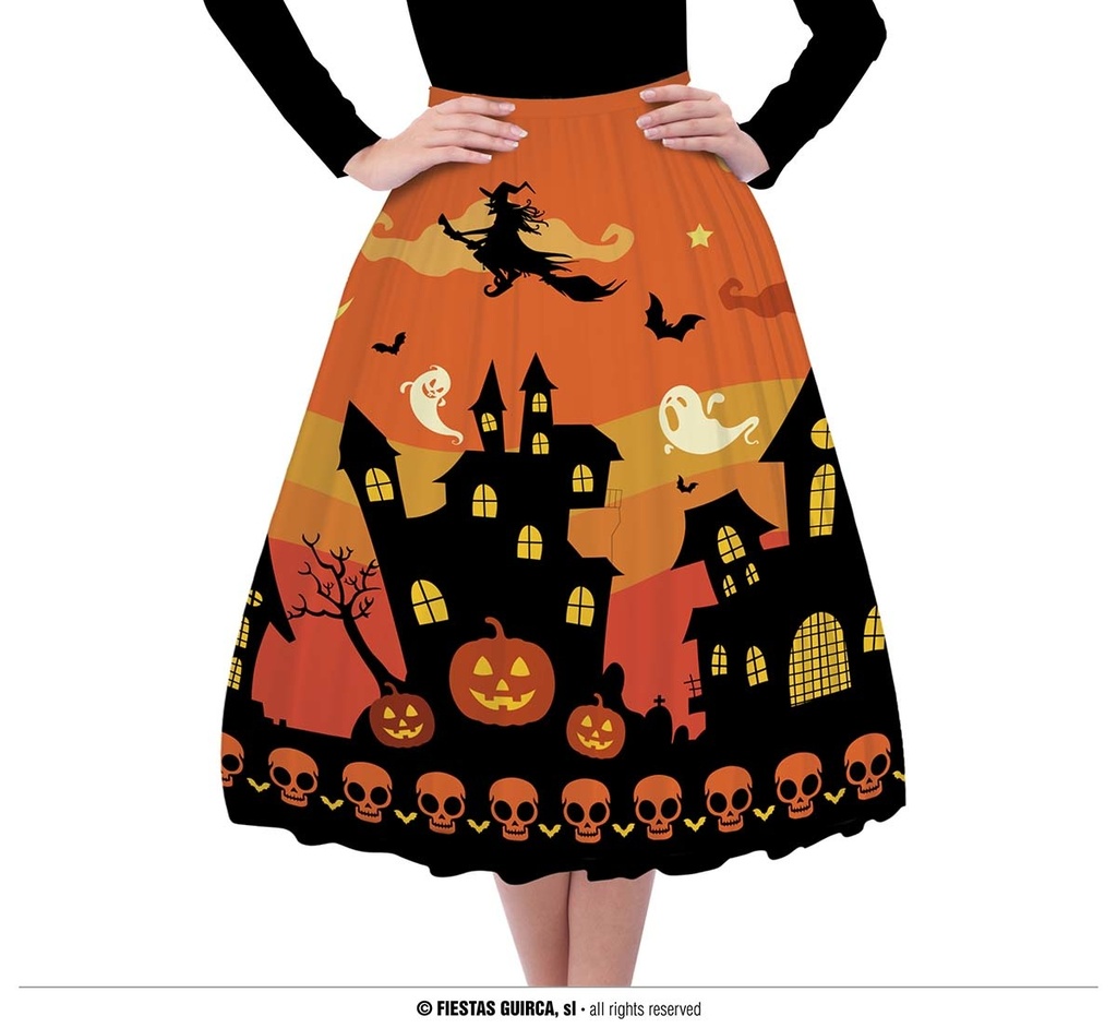 ORANGE HALLOWEEN SKIRT Halloween