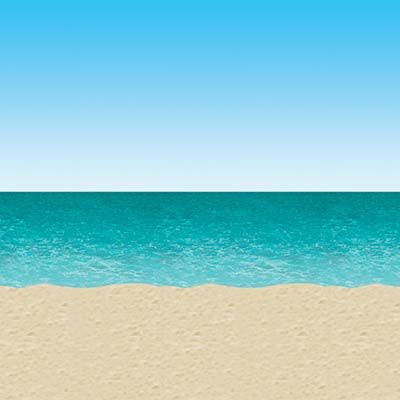 Ocean & Beach Backdrop
