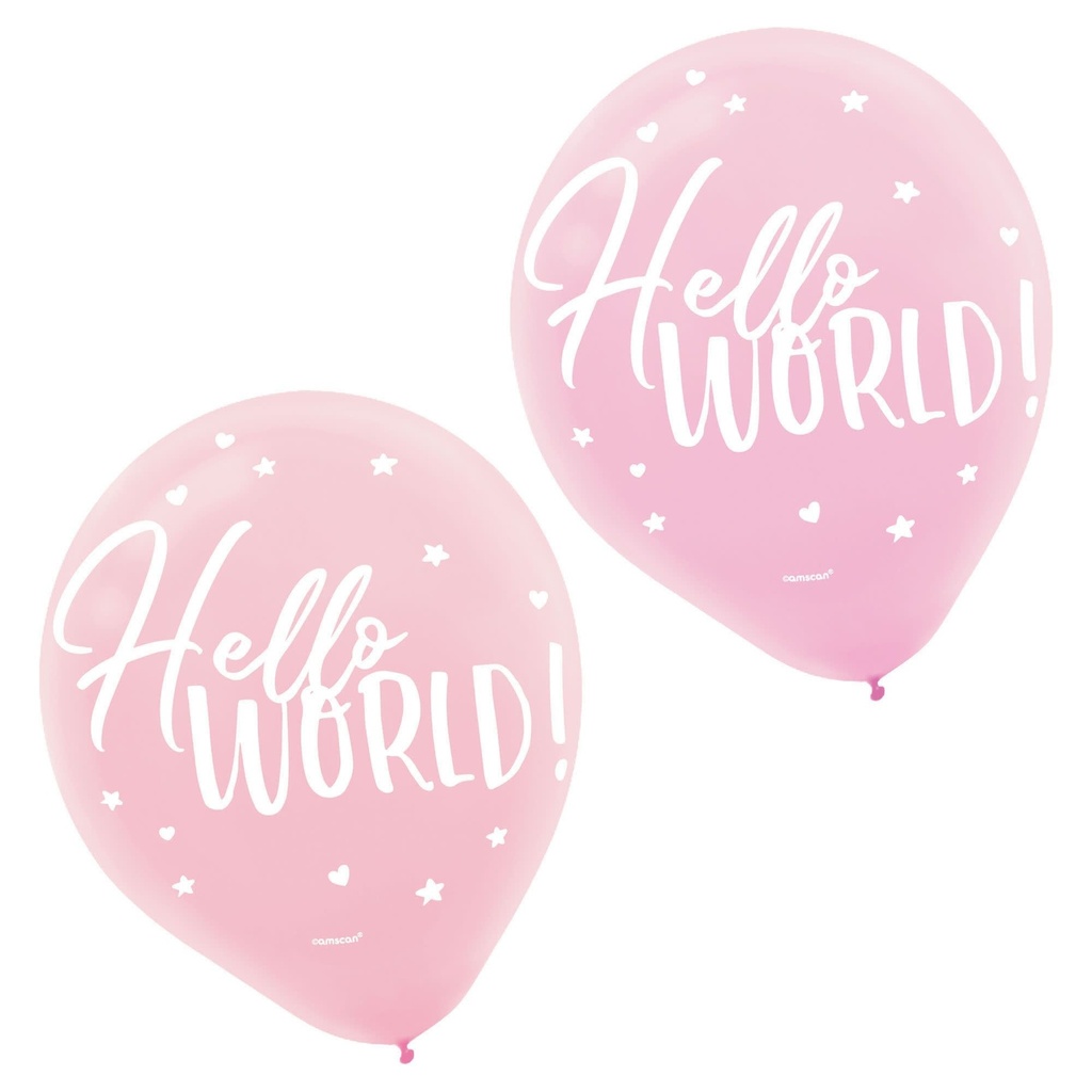 Oh Baby Girl Latex Balloons