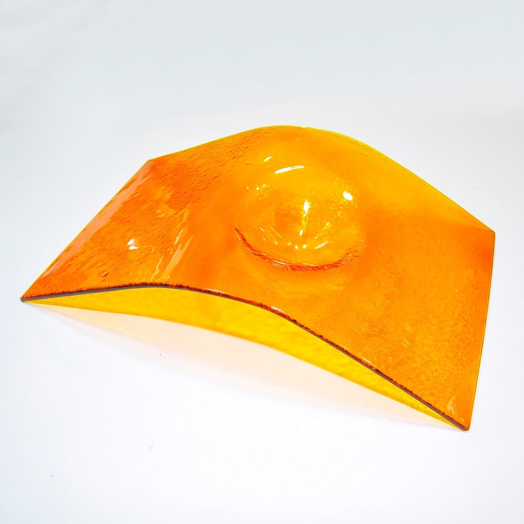 Orange Lg. Curved Plate Home Accessories