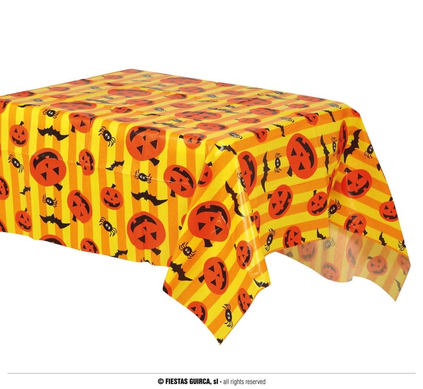 Orange/Yellow Halloween Tablecloth 130X1 Halloween