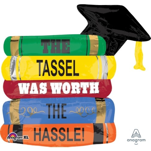 P35 GRADUATION BOOKS SUPERSHAPE FOIL BALLOON Graduation