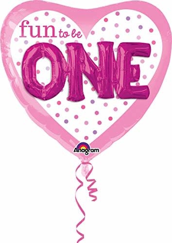 P75 Fun To Be One Baby Girl Multi Balloon