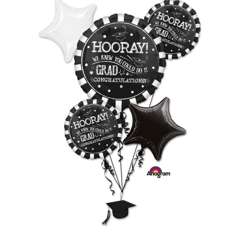 Hooray Grad-Balloon Bouquet