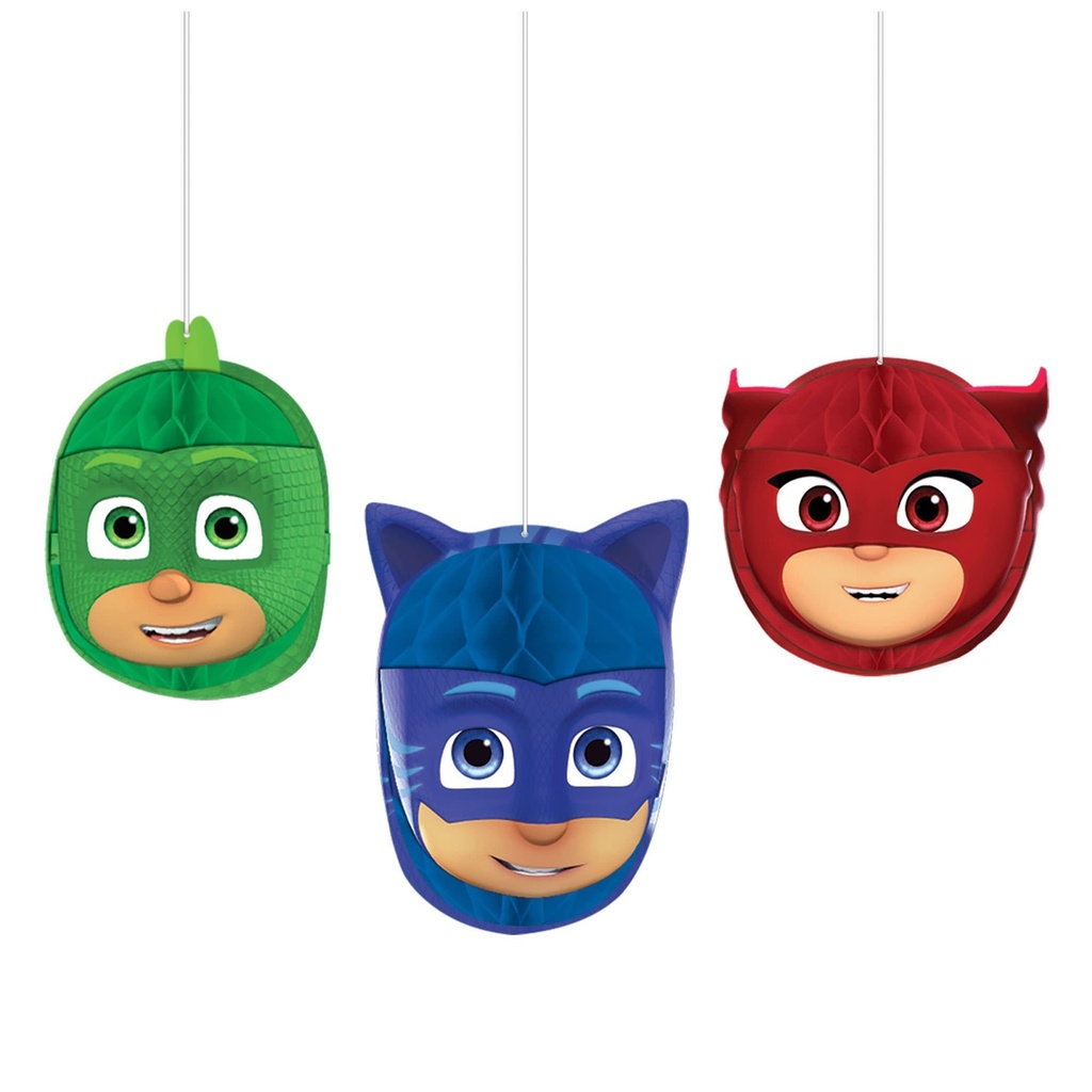 PJ Masks Honeycomb Decorations