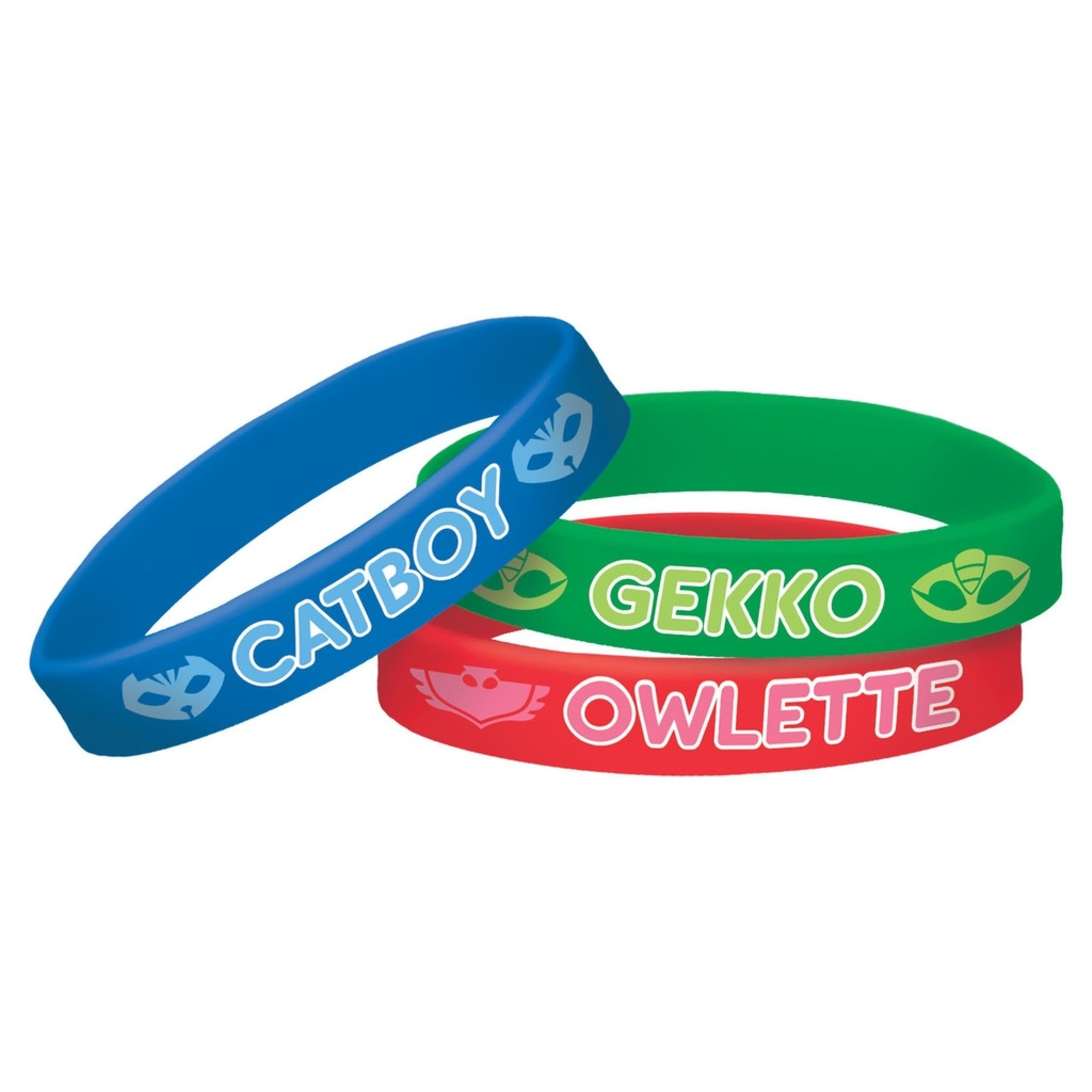 PJ Masks Rubber Bracelet Favors Bracelets and Rings