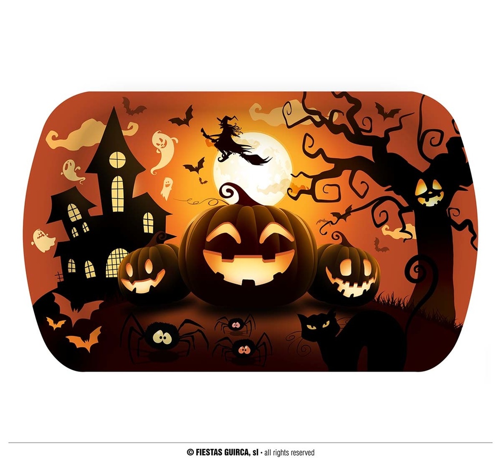 PUMPKIN TRAY 29X15X3.5 CM Halloween