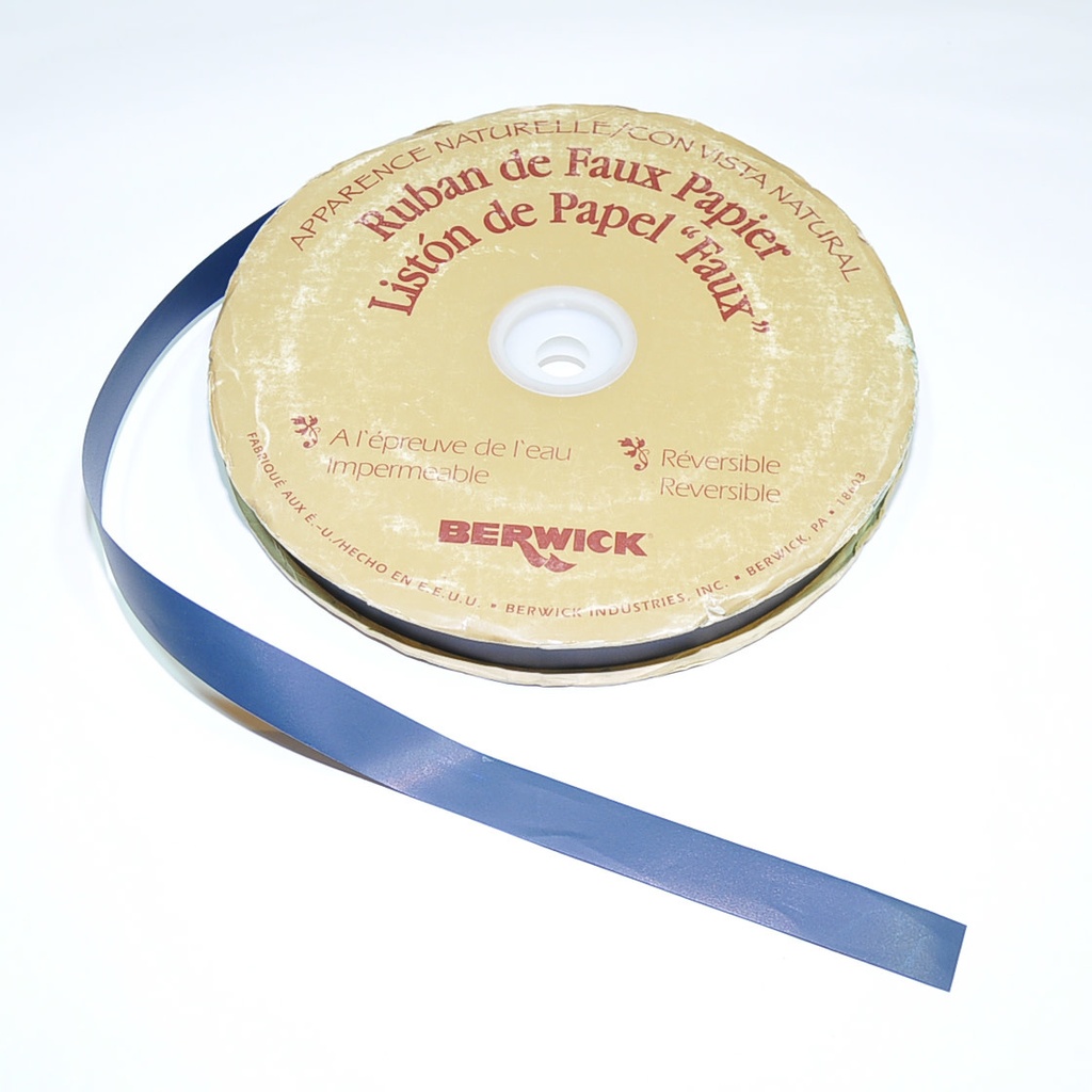 Paper Faux Ribbon 3/4" X 100 Yd -  Dark Navy