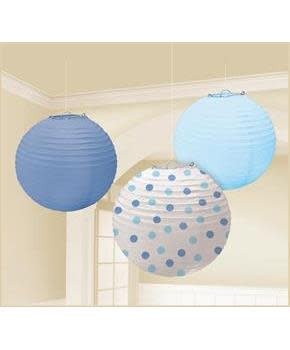 Paper Lantern - Asst Bl/Wh