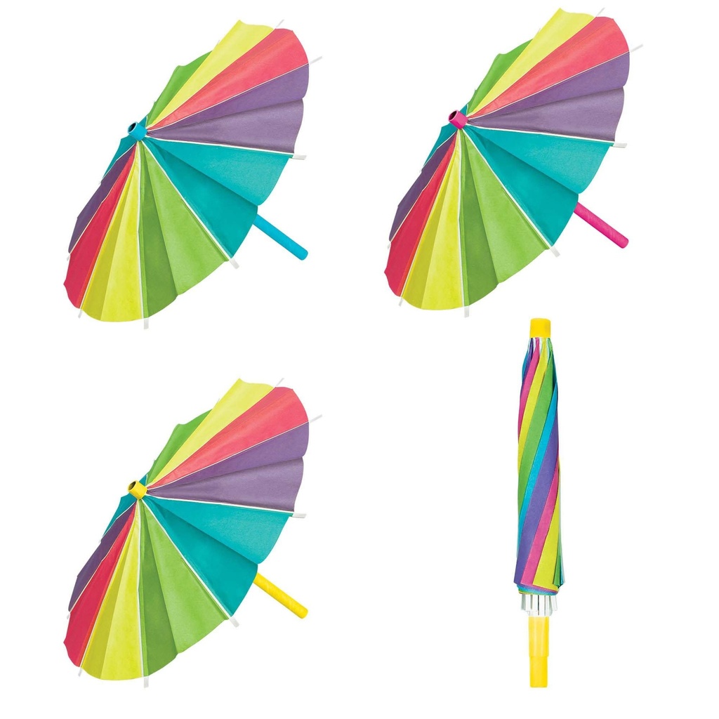 Paper Umbrella Decorations Hawaiian/Tropical