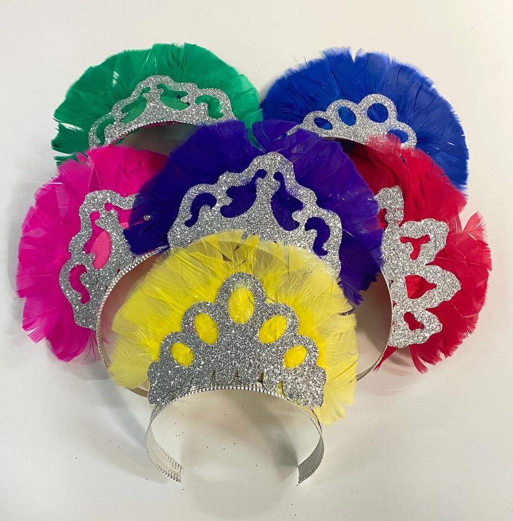 Patrician Feather Tiara 8/pk New Year