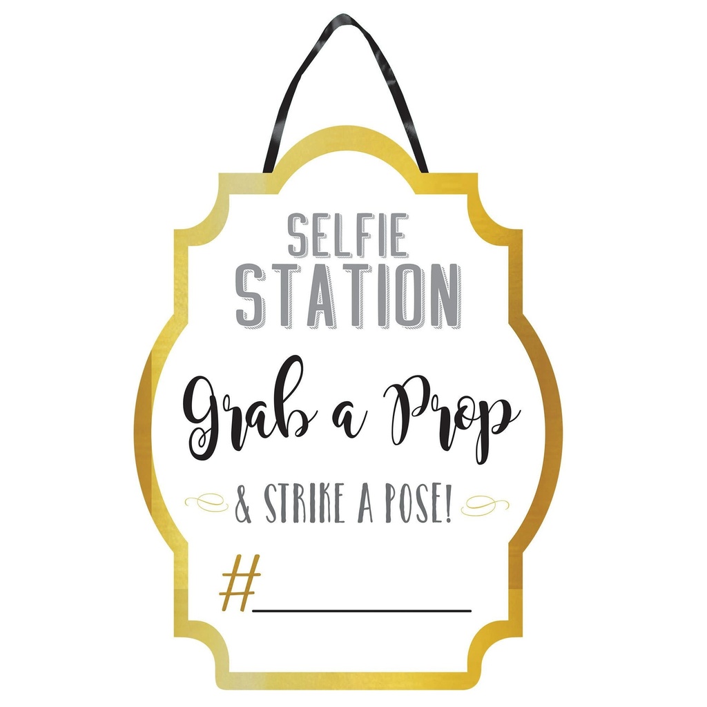 Photo Booth Selfie Station Sign