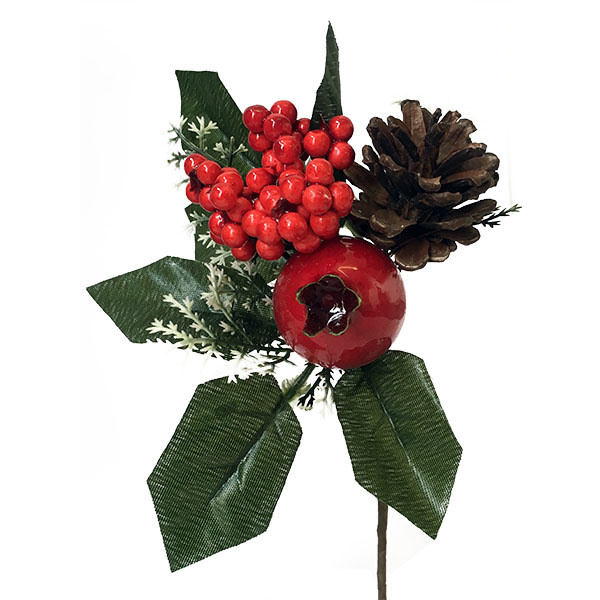 أعواد زينة بتوت الروز وكعك الصنوبر