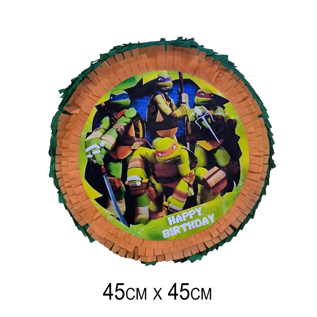 Happy Birthday Ninja Turtles Pinatas
