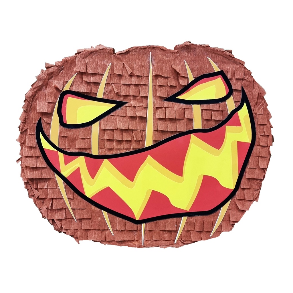 Pinata Die cut(47X38) cm-Distorted Pumpkin