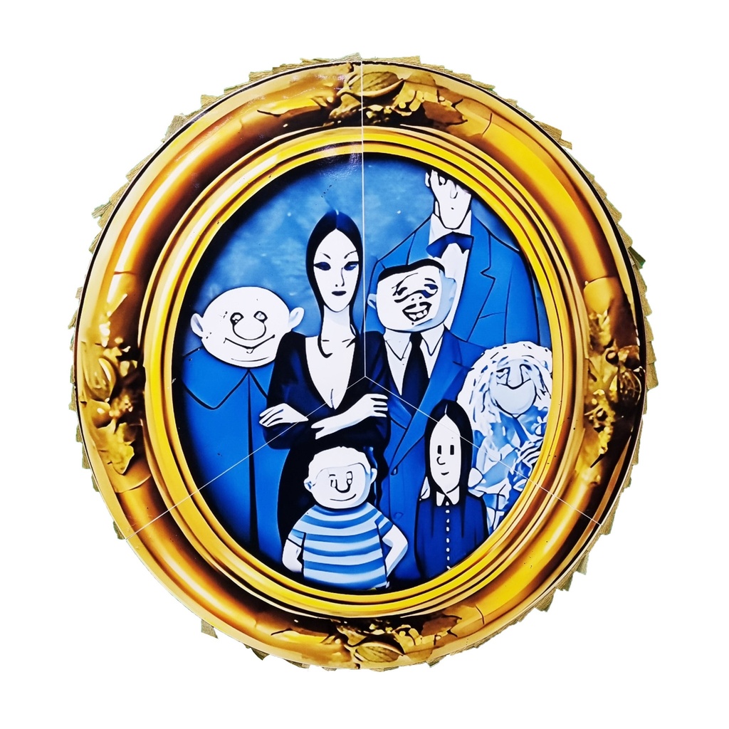 Pinata Oval(47X50) cm-Addams Family