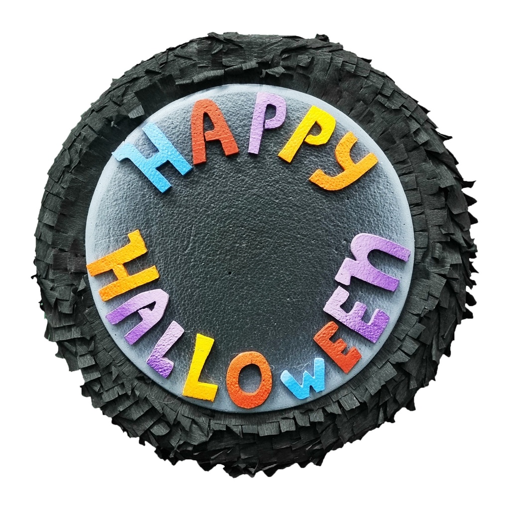  Round 45 cm-Happy Halloween Pinatas
