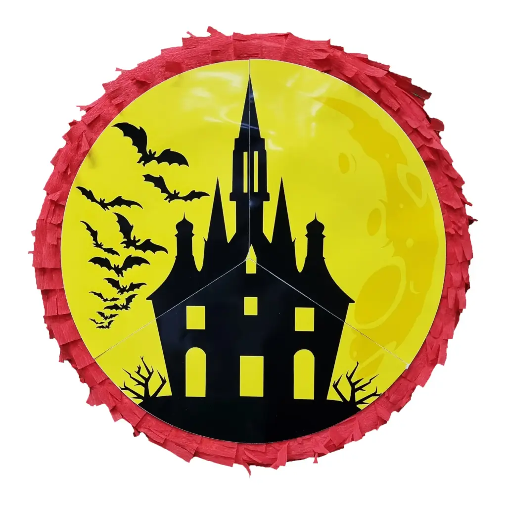  Round 50 cm Pinata-Spooky Castle