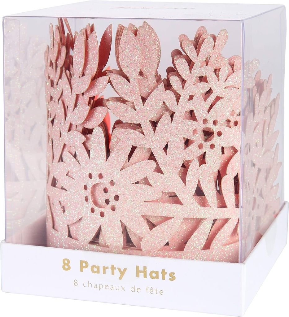 Pink Glitter Party Crowns Crowns