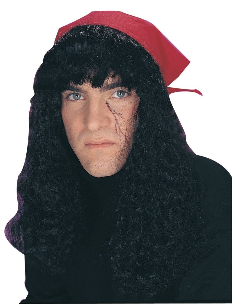 Pirate Bandana W/ Hair