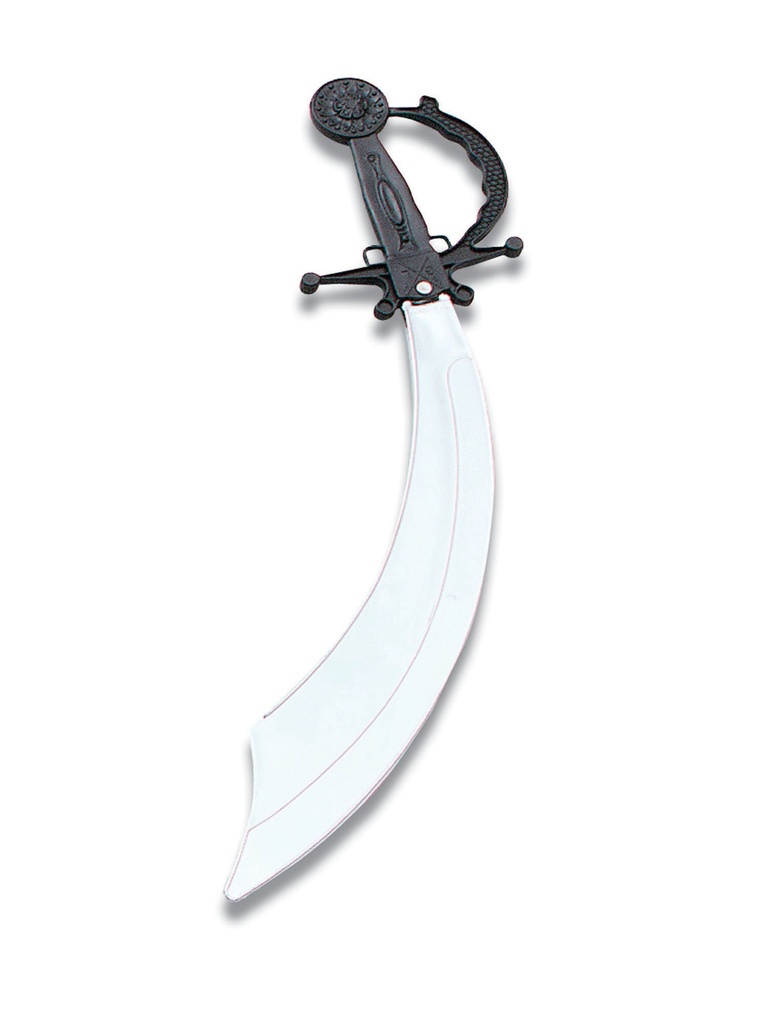 Pirate Cutlass Black/Silver Blade