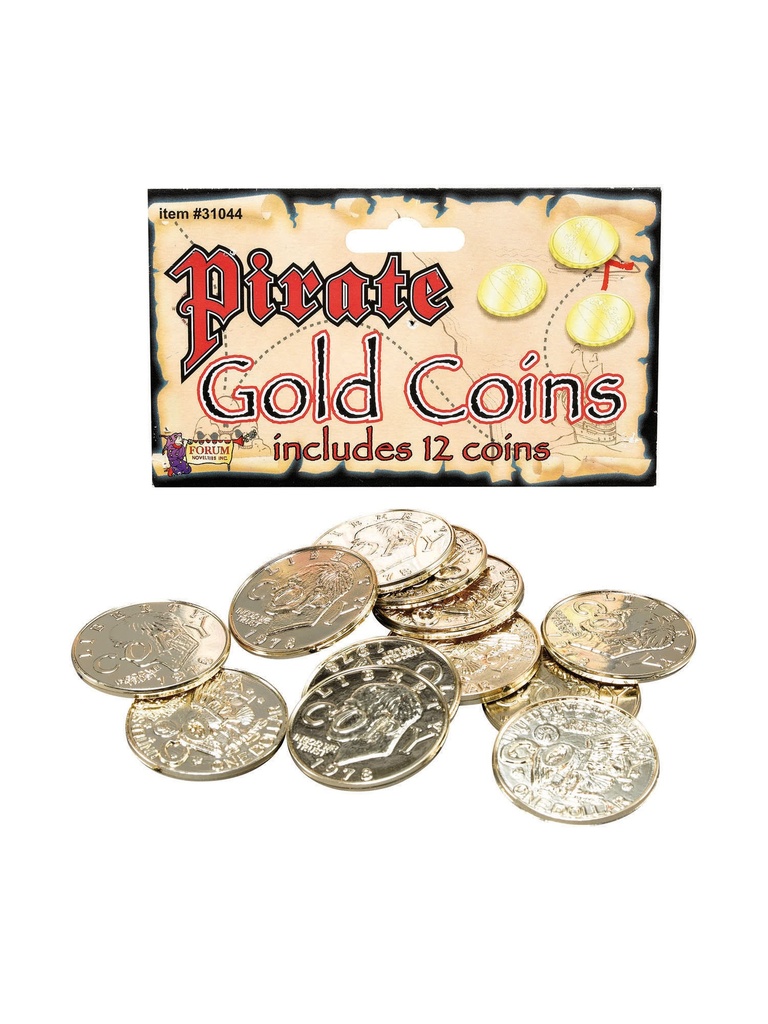 Pirate Gold Coins 12/Pk