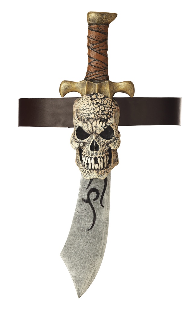 Pirate Sword W/Skull Sheath