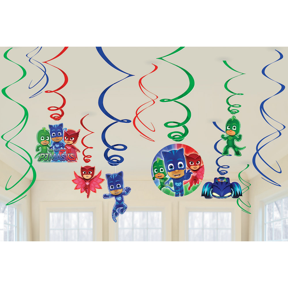 Pj Masks - Swirl Decorations 12/pk