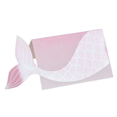 Place Cards 8/pk (11x6) cm-Mermaid Mermaid