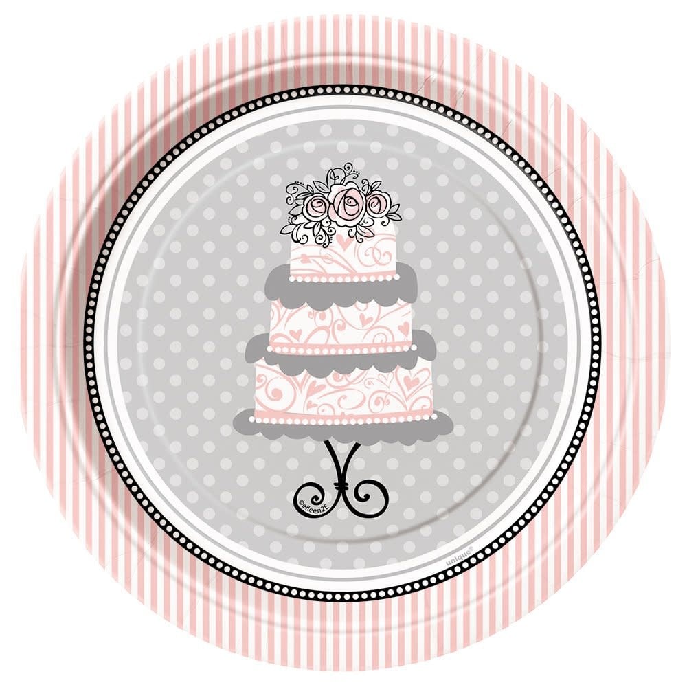 Plate 7 Inch-Elegant Wedding