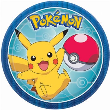 Pokemon-7 Inch Plates 8/pk