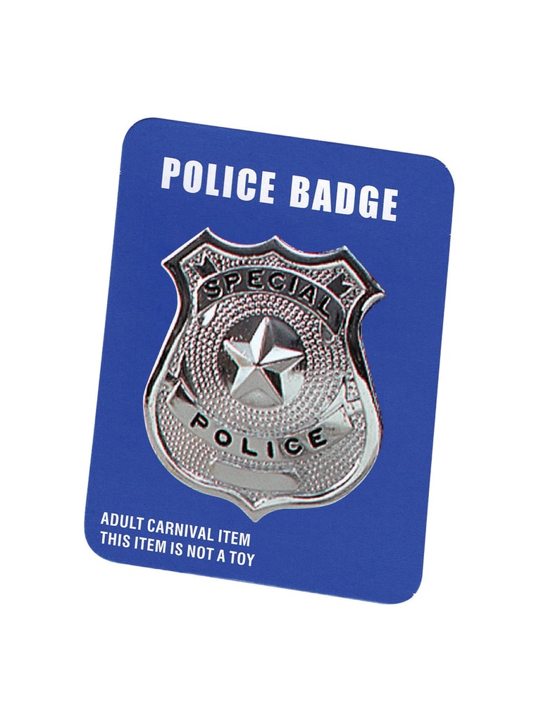 Metal Police Costume Badge