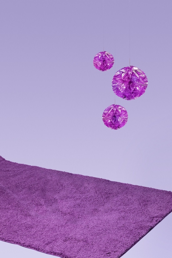 Pom Poms-Magenta Iridescent