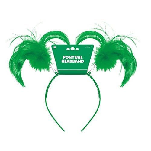 Ponytail Headband-Green National Day