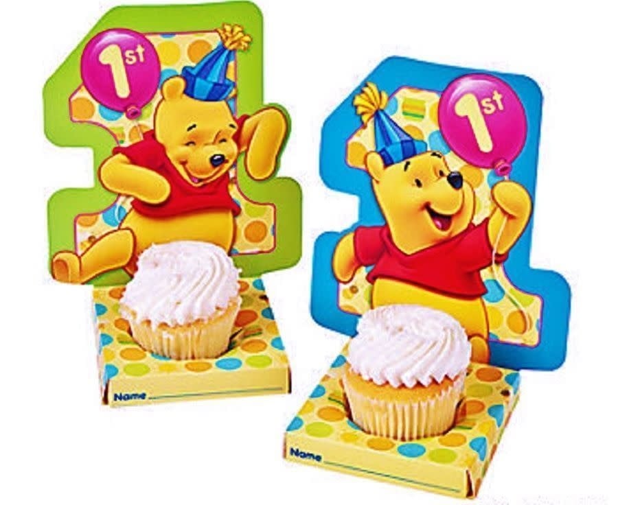 Pooh 1st Birthday - Cupcake Holder