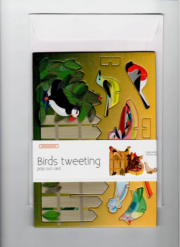 Pop Out Card - Birds Tweeting