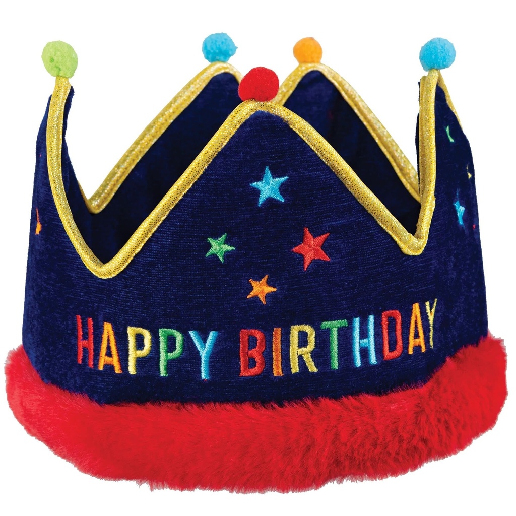 Primary Birthday Fabric Crown